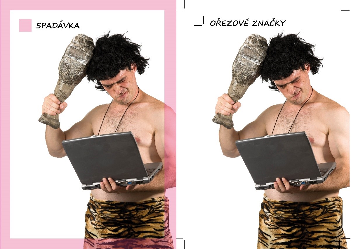 Spad a ořezové značky